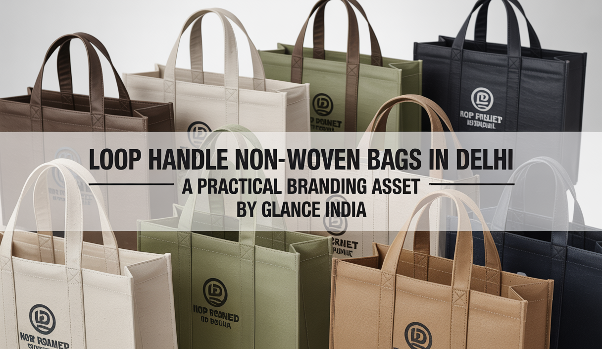 Loop Handle Non-Woven Bags in Delhi: A Practical Branding Asset by GLANCE INDIA