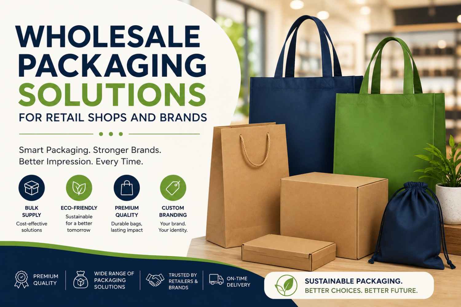 Wholesale Packaging Solutions for Retail Shops and Brands