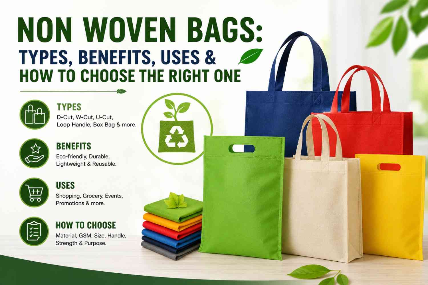 Non Woven Bags: Types, Benefits, Uses & How to Choose the Right One